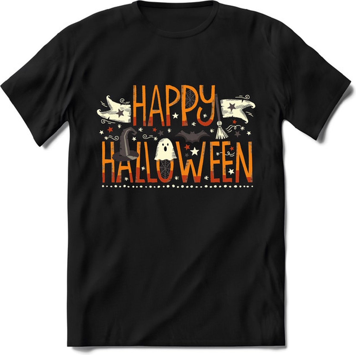 Halloween T-Shirt | Horror  Kleding Heren / Dames | Weerwolf , Monster , Vleermuis en Pompoen  Shirt |